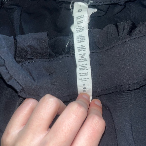 lululemon athletica Black high rise black joggers size 4 - Picture 3 of 7